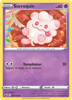 Carte Pokémon Sucroquin 67 — Règne de Glace