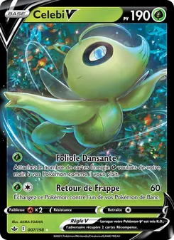 Carte Pokémon Celebi V 7 — Règne de Glace