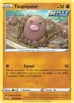 Carte Pokémon Taupiqueur 76 — Règne de Glace