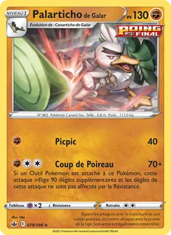 Carte Pokémon Palarticho de Galar 79 — Règne de Glace