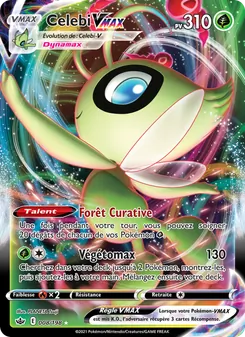 Carte Pokémon Celebi VMAX 8 — Règne de Glace