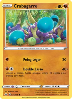 Carte Pokémon Crabagarre 84 — Règne de Glace