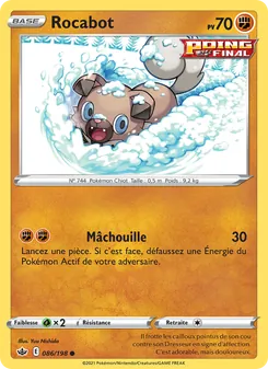 Carte Pokémon Rocabot 86 — Règne de Glace
