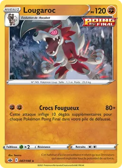 Carte Pokémon Lougaroc 87 — Règne de Glace