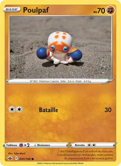 Carte Pokémon Poulpaf 91 — Règne de Glace