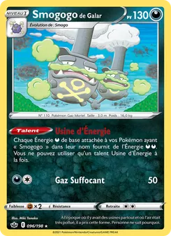 Carte Pokémon Smogogo de Galar 96 — Règne de Glace