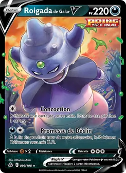 Carte Pokémon Roigada de Galar V 99 — Règne de Glace