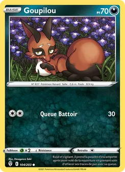 Carte Pokémon Goupilou 104 — Évolution Céleste