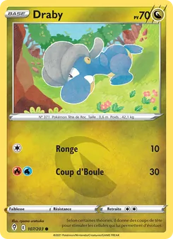 Carte Pokémon Draby 107 — Évolution Céleste