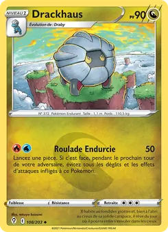 Carte Pokémon Drackhaus 108 — Évolution Céleste