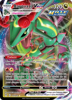 Carte Pokémon Rayquaza VMAX 111 — Évolution Céleste