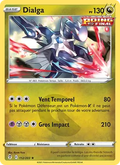 Carte Pokémon Dialga 112 — Évolution Céleste