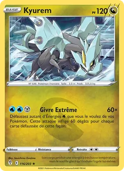 Carte Pokémon Kyurem 116 — Évolution Céleste