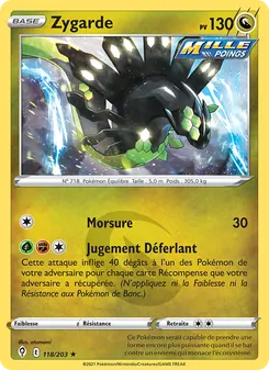 Carte Pokémon Zygarde 118 — Évolution Céleste