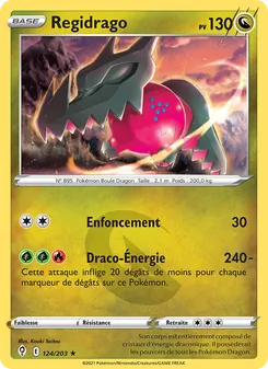 Carte Pokémon Regidrago 124 — Évolution Céleste