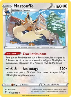 Carte Pokémon Mastouffe 135 — Évolution Céleste