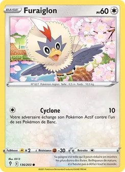 Carte Pokémon Furaiglon 136 — Évolution Céleste