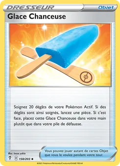 Carte Pokémon Glace Chanceuse 150 — Évolution Céleste
