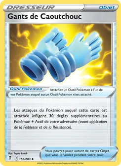 Carte Pokémon Gants de Caoutchouc 156 — Évolution Céleste