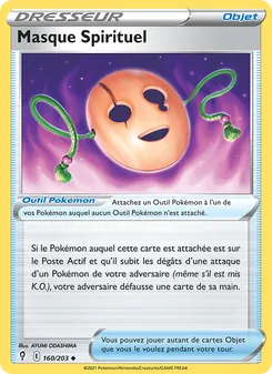 Carte Pokémon Masque Spirituel 160 — Évolution Céleste