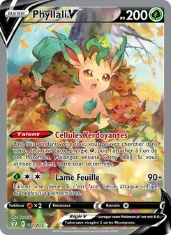 Carte Pokémon Phyllali V 167 — Évolution Céleste