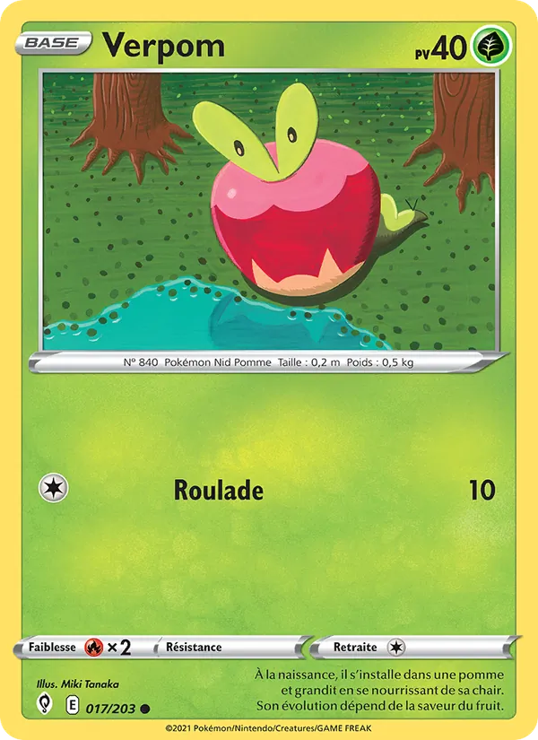 Carte Pokémon Verpom 17/203 de l'extension Évolution Céleste