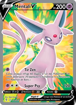 Carte Pokémon Mentali V 179 — Évolution Céleste