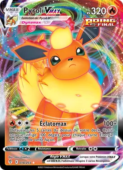 Carte Pokémon Pyroli VMAX 18 — Évolution Céleste
