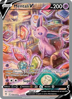 Carte Pokémon Mentali V 180 — Évolution Céleste