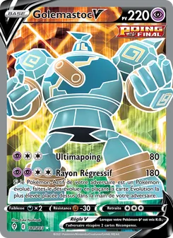 Carte Pokémon Golemastoc V 181 — Évolution Céleste