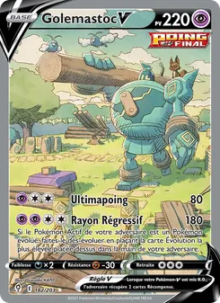 Carte Pokémon Golemastoc V 182 — Évolution Céleste