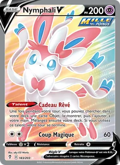 Carte Pokémon Nymphali V 183 — Évolution Céleste