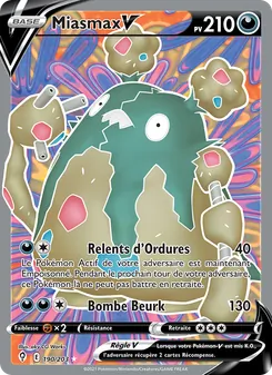Carte Pokémon Miasmax V 190 — Évolution Céleste