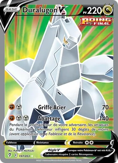 Carte Pokémon Duralugon V 197 — Évolution Céleste