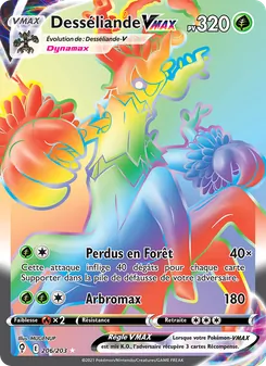 Carte Pokémon Desséliande VMAX 206 — Évolution Céleste