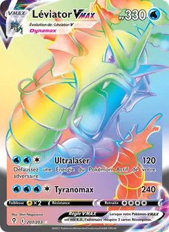 Carte Pokémon Léviator VMAX 207 — Évolution Céleste