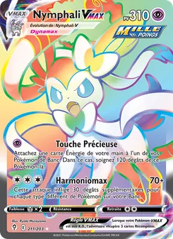 Carte Pokémon Nymphali VMAX 211 — Évolution Céleste