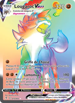 Carte Pokémon Lougaroc VMAX 213 — Évolution Céleste