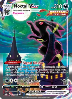 Carte Pokémon Noctali VMAX 215 — Évolution Céleste