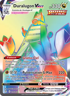 Carte Pokémon Duralugon VMAX 219 — Évolution Céleste