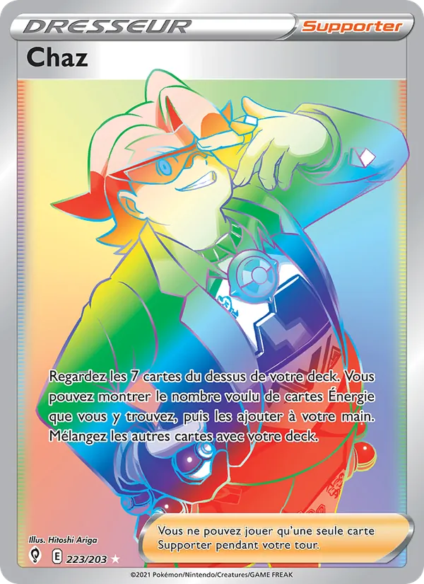 Carte Pokémon Chaz 223/203 de l'extension Évolution Céleste