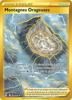 Carte Pokémon Montagnes Orageuses 232 — Évolution Céleste