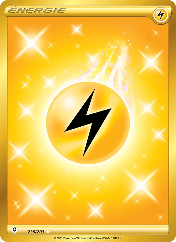Carte Pokémon Énergie Electrik 235/203 de l'extension Évolution Céleste