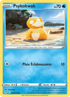 Carte Pokémon Psykokwak 24 — Évolution Céleste