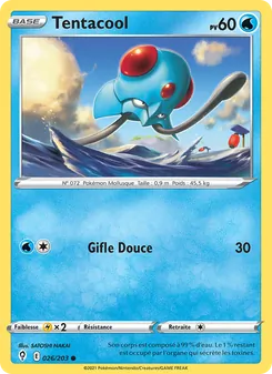 Carte Pokémon Tentacool 26 — Évolution Céleste