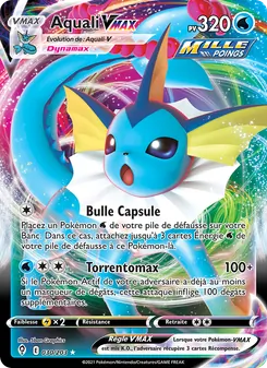 Carte Pokémon Aquali VMAX 30 — Évolution Céleste