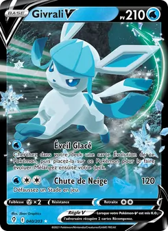 Carte Pokémon Givrali V 40 — Évolution Céleste