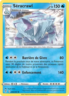 Carte Pokémon Séracrawl 45 — Évolution Céleste