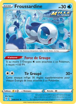 Carte Pokémon Froussardine 46 — Évolution Céleste