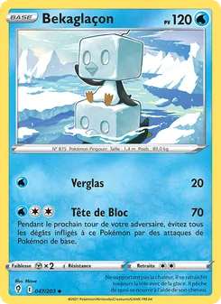 Carte Pokémon Bekaglaçon 47 — Évolution Céleste